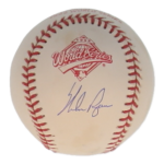 Nolan Ryan Autographed Signed 1992 World Series Logo Baseball with Case (PSA)