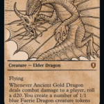 Ancient Gold Dragon (Showcase) - Commander Legends: Battle for Baldur's Gate (CLB)