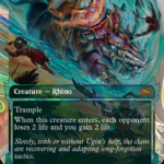 Skirmish Rhino (Showcase) (Halo Foil) - Tarkir: Dragonstorm (TDM)