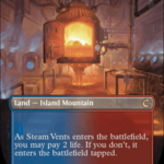 Steam Vents (Borderless) - Ravnica: Clue Edition (CLU)