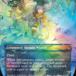 Snapcaster Mage (Borderless) (Chocobo Track Foil) - Commander: Final Fantasy (FIC)