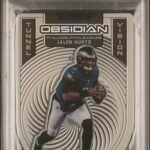 2021 Panini Obsidian - Jalen Hurts TV-7 - Tunnel Vision Contra - PSA 9