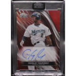 2024 Topps Chrome Black CBA-HR Hanley Ramirez Auto Red
