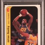 1986 Fleer Sticker - Adrian Dantley 3 - PSA 5
