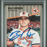 1989 Fleer Base - Billy Ripken - FF Error - PSA 8 Authentic Auto