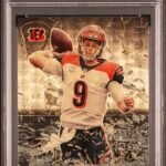2021 Panini Prizm - Joe Burrow PB-2 - Prizm Break Gold Vinyl /5 - PSA 9