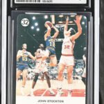 1988 Fournier Estrellas John Stockton No. 32 - CSG CGC 10