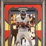 2022 Panini Prizm - Lamar Jackson 19 - Red & Yellow Prizm /44 - PSA 10