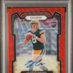 2023 Panini Prizm Football - Sean Clifford 338 - Red Wave Auto/149 - PSA 10
