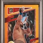 2022 Panini Donruss Optic UFC Tai Tuivasa Orange Parallel 14/49 - PSA 9